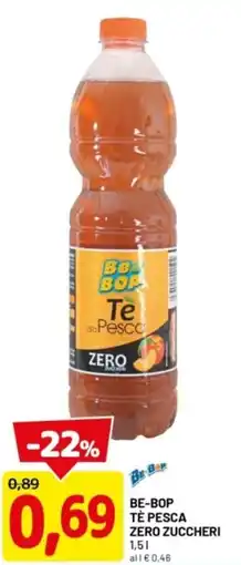 DPiù Be-bop tè pesca zero zuccheri offerta