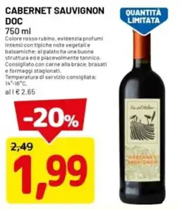 DPiù Cabernet sauvignon DOC offerta