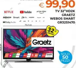 Todis TV 32"HD2K GRAETZ WEBOS SMART GR32S1470 offerta