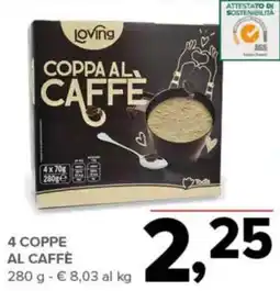 Todis 4 coppe al caffè offerta