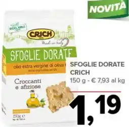 Todis NOVITÀ Sfoglie dorate crich offerta