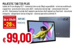 Famila Superstore Majestic tab 720 plus offerta