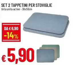 Famila Superstore Set 2 tappetini per stoviglie offerta