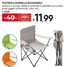 Bennet Poltrona ombrello richiudibile offerta