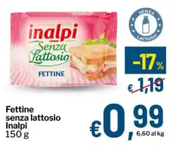 Qui Discount Fettine senza lattosio Inalpi offerta