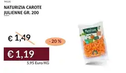 Prezzemolo e Vitale Naturizia carote julienne offerta