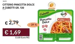 Prezzemolo e Vitale Citterio pancetta dolce a cubetti offerta