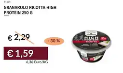 Prezzemolo e Vitale Granarolo ricotta high protein offerta