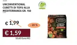 Prezzemolo e Vitale Unconventional cubetti di tofu alla mediterranea offerta