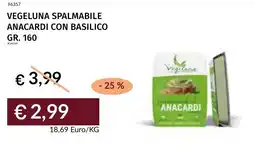 Prezzemolo e Vitale Vegeluna spalmabile anacardi con basilico offerta