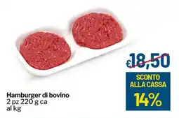 Qui Discount Hamburger di bovino offerta