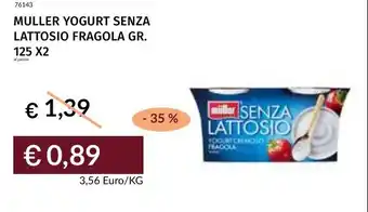 Prezzemolo e Vitale Muller yogurt senza lattosio fragola offerta