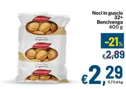 Qui Discount Noci in guscio 32+ Bencivenga offerta