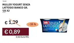 Prezzemolo e Vitale Muller yogurt senza lattosio bianco offerta