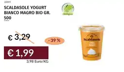 Prezzemolo e Vitale Scaldasole yogurt bianco magro bio offerta