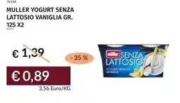 Prezzemolo e Vitale Muller yogurt senza lattosio vaniglia offerta