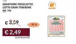 Prezzemolo e Vitale Granterre prosciutto cotto gran tenerone offerta