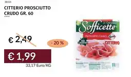 Prezzemolo e Vitale Citterio prosciutto crudo offerta