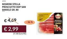 Prezzemolo e Vitale Negroni stella prosciutto dop san daniele offerta