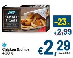 Qui Discount Chicken & chips offerta