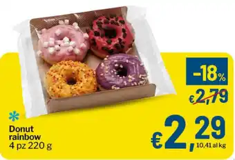 Qui Discount Donut rainbow offerta