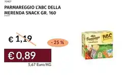 Prezzemolo e Vitale Parmareggio l'abc della merenda snack offerta