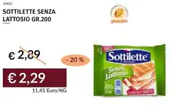 Prezzemolo e Vitale Sottilette senza lattosio offerta