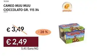 Prezzemolo e Vitale Cameo muu muu cioccolato offerta