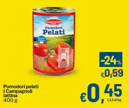 Qui Discount Pomodori pelati I Campagnoli lattina offerta