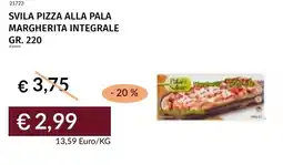 Prezzemolo e Vitale Svila pizza alla pala margherita integrale offerta