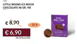 Prezzemolo e Vitale Little moons ice mochi cioccolato x6 offerta