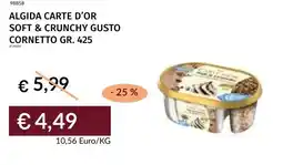 Prezzemolo e Vitale Algida carte d'or soft & crunchy gusto cornetto offerta
