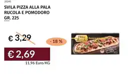 Prezzemolo e Vitale Svila pizza alla pala rucola e pomodoro offerta