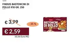 Prezzemolo e Vitale Findus bastoncini di pollo x10 offerta