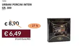 Prezzemolo e Vitale Urbani porcini interi offerta
