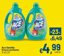 Qui Discount Ace Gentile fresco profumo offerta