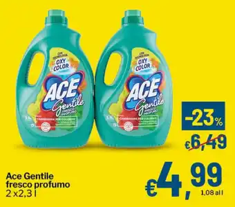Qui Discount Ace Gentile fresco profumo offerta