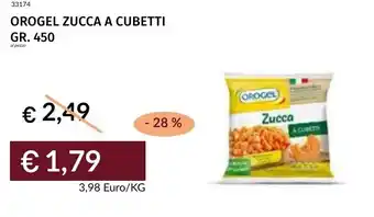 Prezzemolo e Vitale Orogel zucca a cubetti offerta