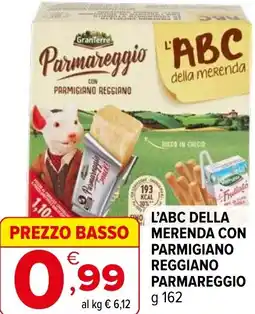 Iperal L'abc della merenda con parmigiano reggiano PARMAREGGIO offerta