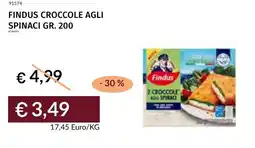Prezzemolo e Vitale Findus croccole agli spinaci offerta