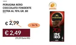 Prezzemolo e Vitale Perugina nero cioccolato fondente extra al 70% offerta