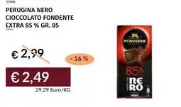 Prezzemolo e Vitale Perugina nero cioccolato fondente extra 85% offerta