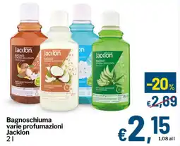 Qui Discount Bagnoschiuma Jacklon offerta