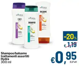 Qui Discount Shampoo/balsamo trattamenti Hydra offerta