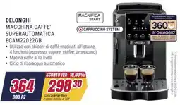 Trony DELONGHI MACCHINA CAFFE' SUPERAUTOMATICA ECAM22022GB offerta
