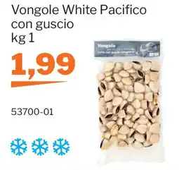GrosMarket Vongole White Pacifico con guscio offerta