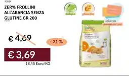 Prezzemolo e Vitale Zer% frollini all'arancia senza glutine offerta