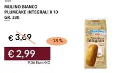 Prezzemolo e Vitale Mulino bianco plumcake integrali x 10 offerta