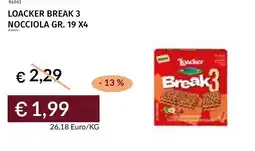 Prezzemolo e Vitale Loacker break 3 nocciola offerta