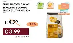 Prezzemolo e Vitale Zer% biscotti grano saraceno e carota senza glutine offerta